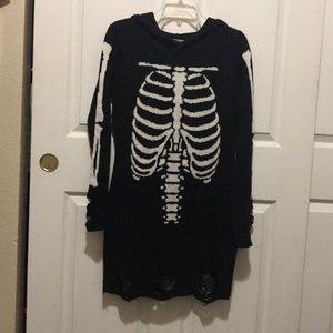 Skeleton sweater dress
